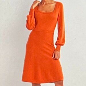 Boden | Dresses | Boden Square Neck Knitted Dress Brm Size 6r | Poshmark